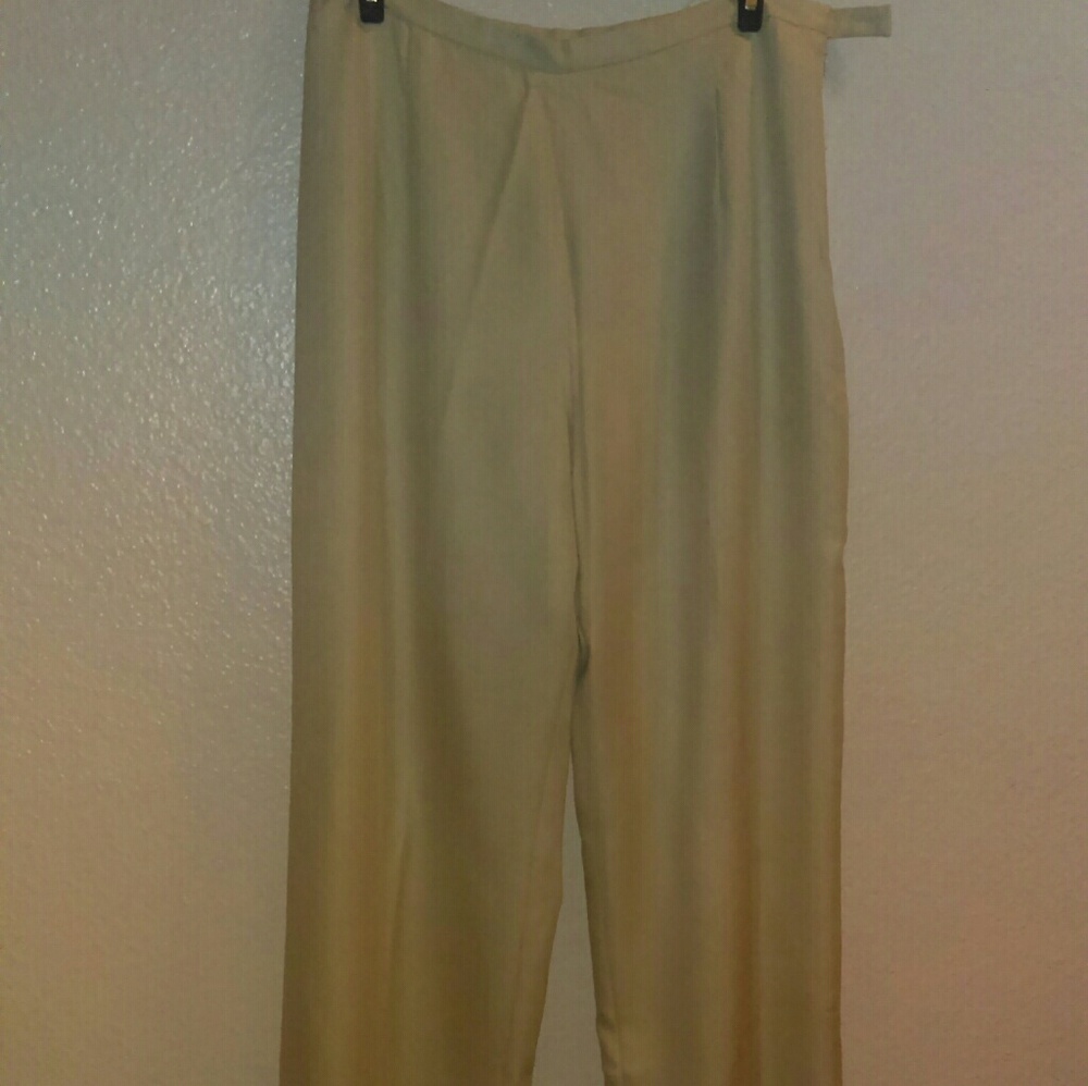 Talbot's 100% silk lined trousers